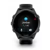Smartwatch GARMIN Forerunner 570 — caixa de alumínio slate grey de 47 mm, pulseira de silicone preta translúcida