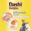 Petisco para gatos INABA Dashi Delights Caldo de Frango & Atum, 70 g saco, sem cereais, sem glúten, sem soja