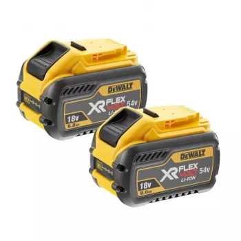 Pack de baterias DeWalt DCB547 18V/54V 9,0Ah e 3,0Ah, 2 unid.