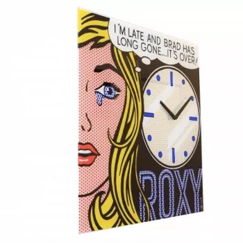 Relógio de parede NeXtime 8153 Cinema Date, 43x43,2 cm, preto/multicolor