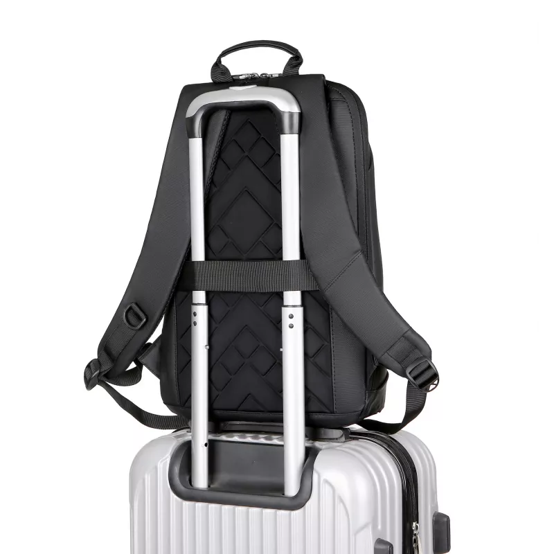 Mochila Sponge Thinbag 15,6 polegadas preta — mochila fina para portátil Sponge, compatível com dispositivos de 15,6 polegadas