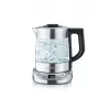 Chaleira elétrica SEVERIN 1 L 2200 W vidro e aço inoxidável, 5 definições de temperatura, indicador LED