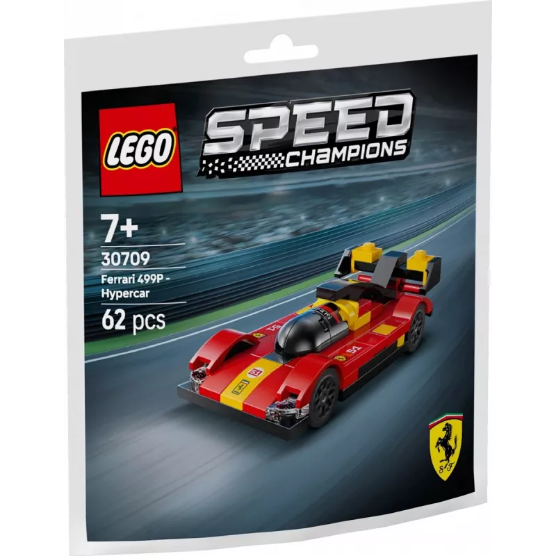 Brinquedo de construção LEGO Speed Champions Ferrari 499P Supersportwagen Polybag 30709