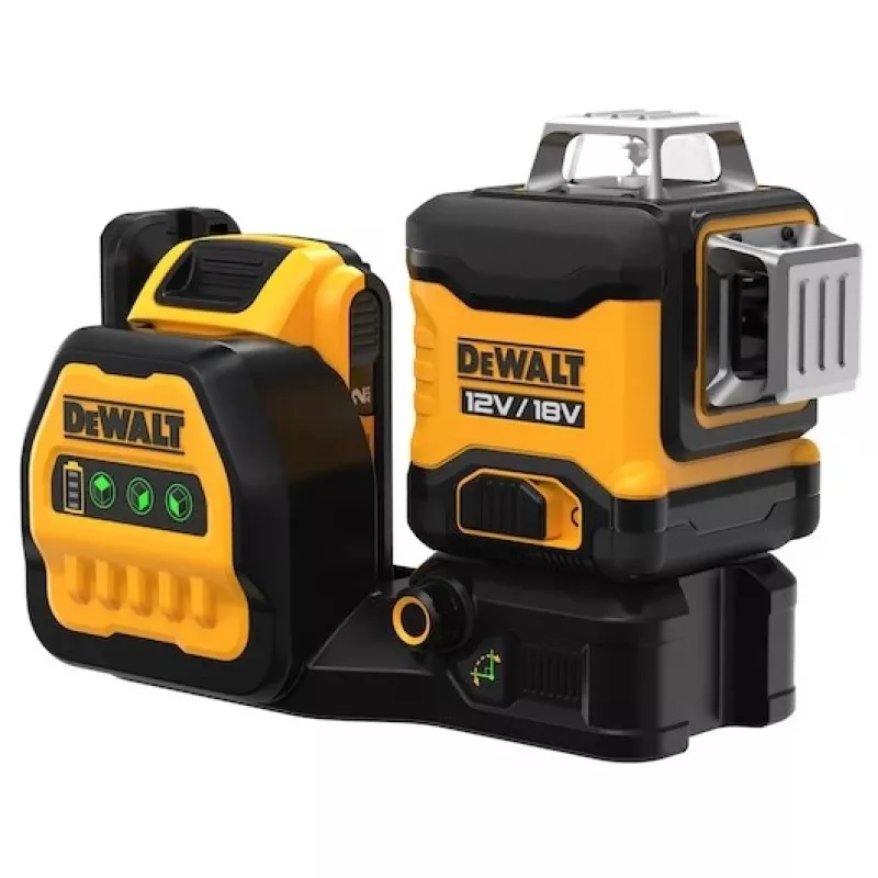 Nível laser DeWalt DCE089D1G18-QW raio verde autonivelante 360° com compatibilidade com recetor