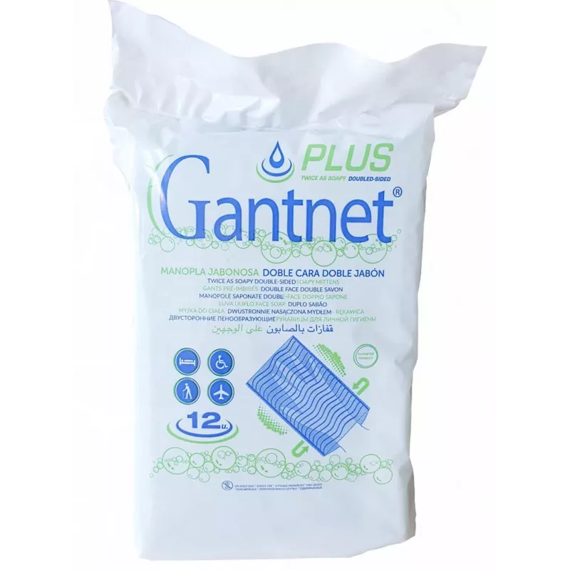 Luva de banho com gel de banho