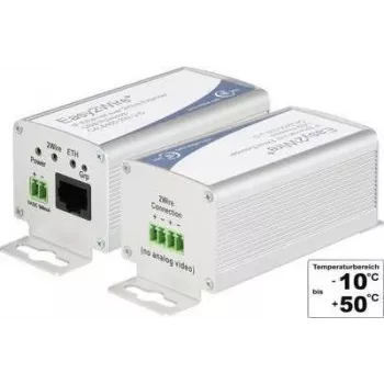 Conjunto de extensão de rede Renkforce RF-2982884, 2 portas, 2 fios, alcance até 400 m