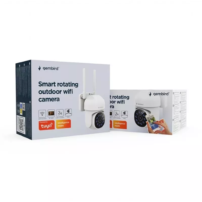 Câmara de vigilância IP Gembird TSL-ODCAM-WRHD-01 2560x1440 exterior com fios sem fios