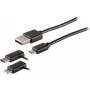 Cabo USB S/CONN 14-15025 USB 2.0 1 m preto