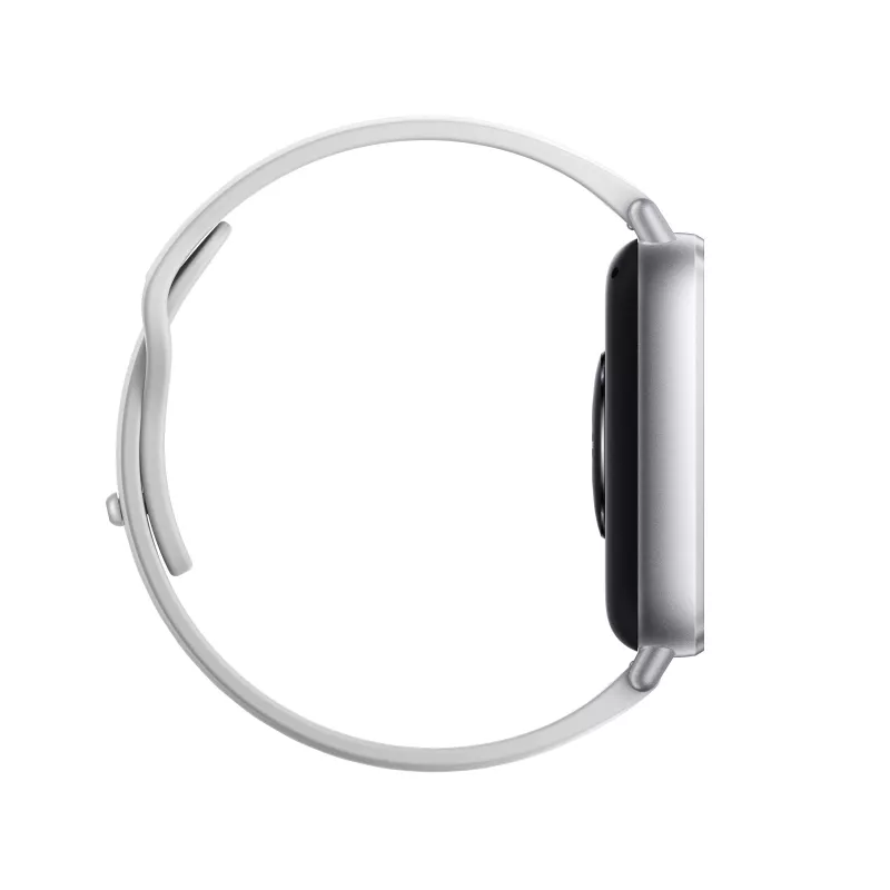 Smartwatch Xiaomi Redmi Watch 5 Active — 2 polegadas (5,08 cm) LCD, 320×385, 470 mAh, prateado, bracelete TPU, 42,2 g
