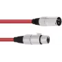 Cabo de ligação XLR Omnitronic 30220905 com 1 ficha XLR macho e 1 conector XLR fêmea