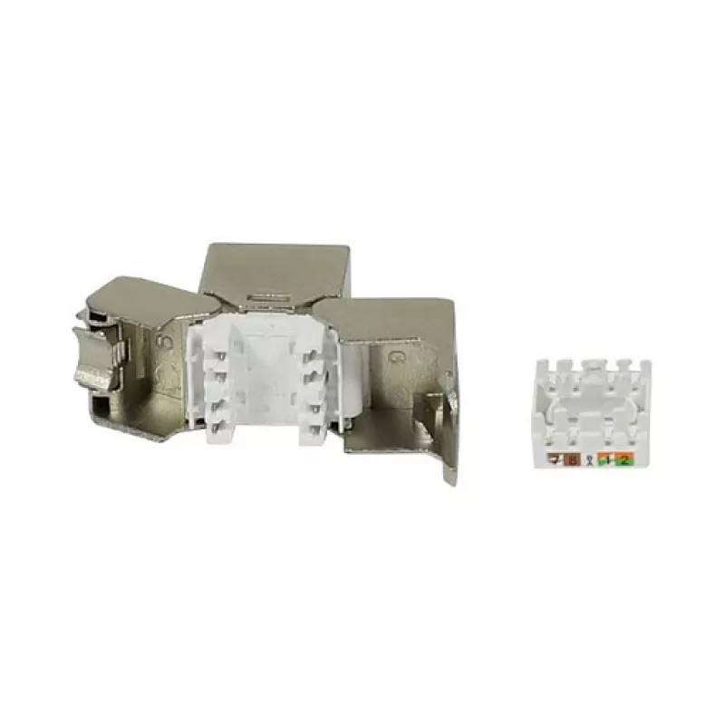 Módulo Keystone Synergy 21 conector fêmea TP RJ45 CAT6A 500MHz curto com fixação de cabo - cabo - digital/dados