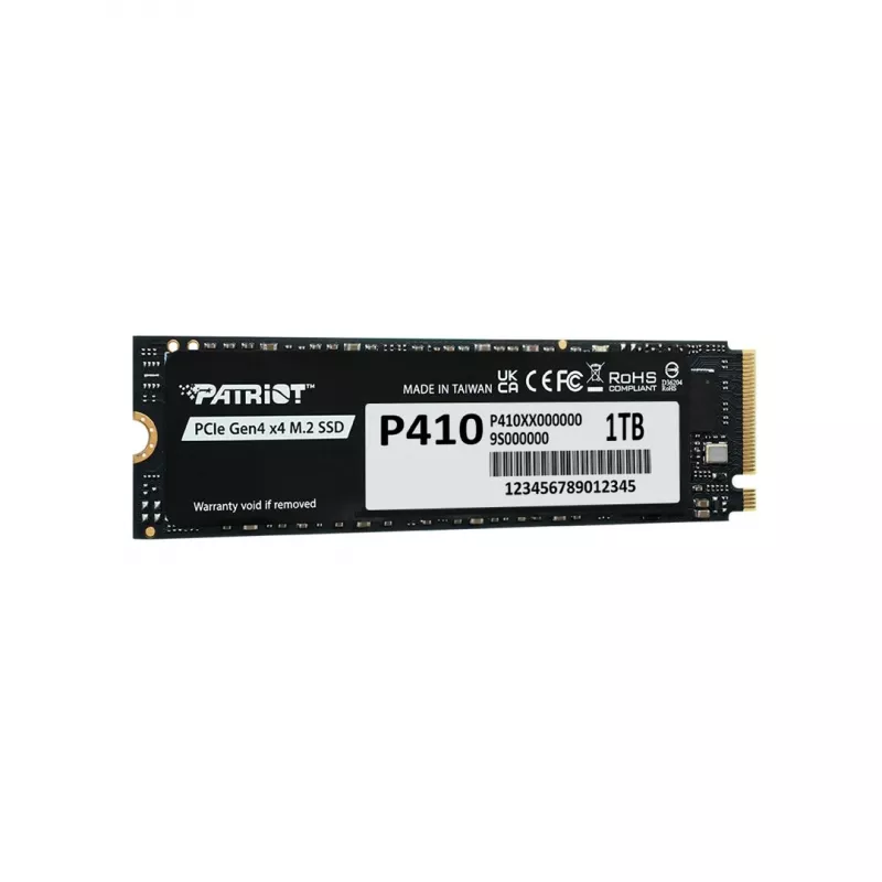 Unidade de estado sólido PATRIOT P410 1 TB M.2 NVMe, 5 Gbit/s, 1000 GB