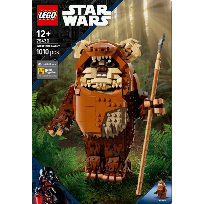 LEGO Star Wars Construct Wicket the Ewok 75430 conjunto de construção — 1010 peças, modelo de 230 mm, idade 12+
