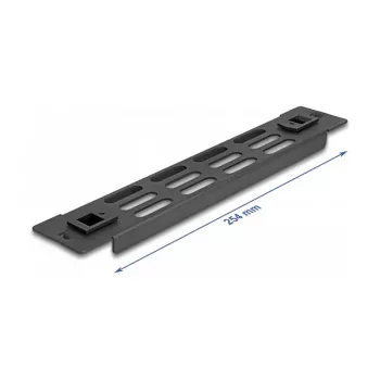 Tampa cega ventilada DeLOCK tampa para armário de rede 10 polegadas 1U preto