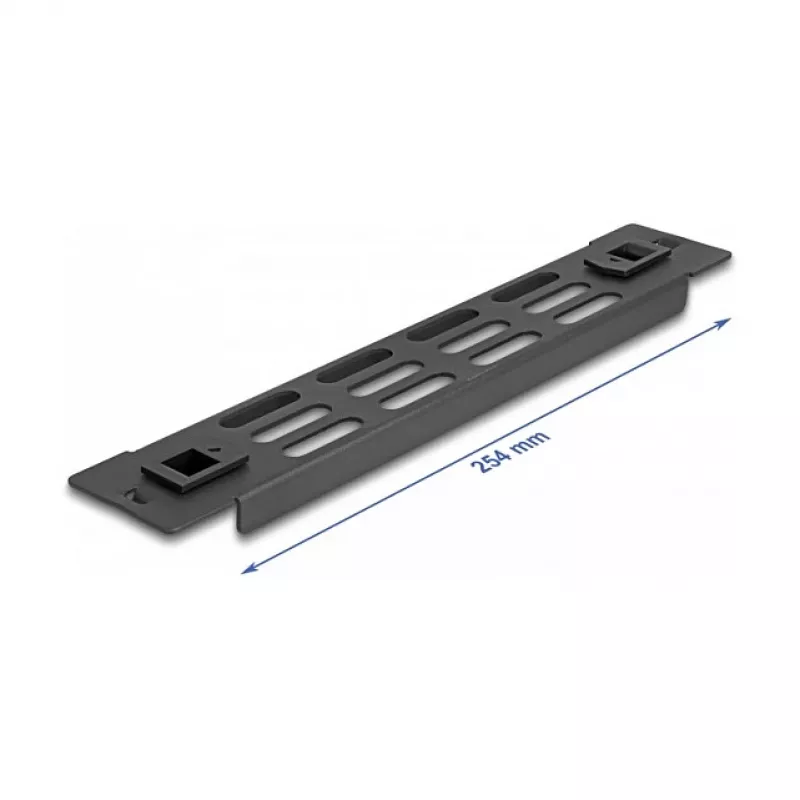 Tampa cega ventilada DeLOCK tampa para armário de rede 10 polegadas 1U preto