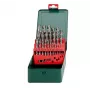 Metabo conjunto de brocas helicoidais HSS para metal, 25 peças, 1-13 mm, DIN 338 (627154000)