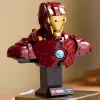 LEGO Conjunto de construção Marvel Super Heroes Iron Man MK4 Modelo 3D, 436 peças, inclui 1 minifigura, para 18+