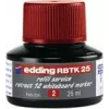 Tinta de recarga para marcador Edding RBTK 25 — tinta vermelha, 25 ml