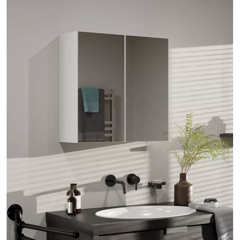 Armário de casa de banho Topeshop POLA 2DL BIEL branco