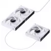 Ventoinha para caixa Jonsbo ZK-120W 3in1 A-RGB branco — 120 mm, iluminação A-RGB