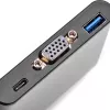 SilverStone SST-EP06C USB 3.1 Type-C para VGA / USB Type-C / USB Type-A hub adaptador