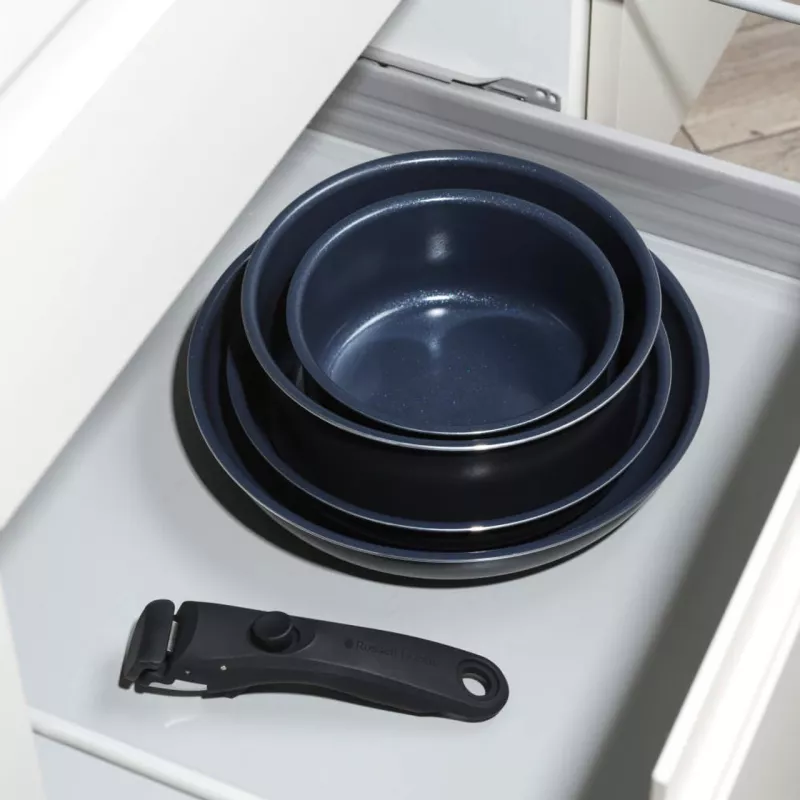 Conjunto de panelas Russell Hobbs RH03319EU7, 5 peças, frigideiras antiaderentes, aptas para máquina de lavar loiça