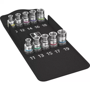 Conjunto de chaves de caixa com bits Wera 8790 HMC HF 1 Zyklop 10 unid.