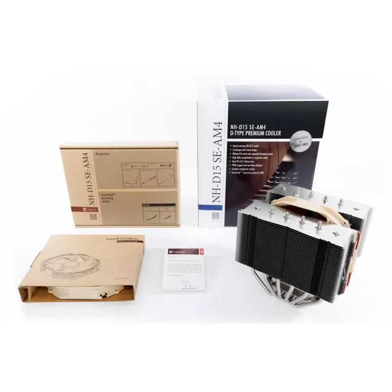 NH-D15 SE-AM4, arrefecedor de CPU castanho/bege, edição especial para AMD AM4, 140 mm