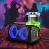 Centro de música portátil MANTA SPK0401B100 coluna Bluetooth, 100 W de potência máxima, rádio FM, karaoke, bateria incorporada, X-BASS