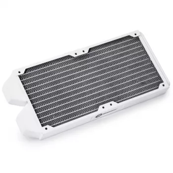 Radiador BitsPower Tarasque II 240S — cobre, 240 mm, 120×273,5×24,5 mm, branco