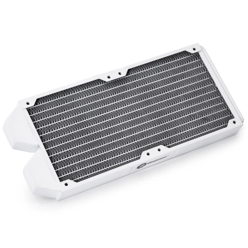 Radiador BitsPower Tarasque II 240S — cobre, 240 mm, 120×273,5×24,5 mm, branco