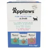 Applaws seleção de peixe em caldo, multipack de ração húmida para gatos, 12 × 70 g
