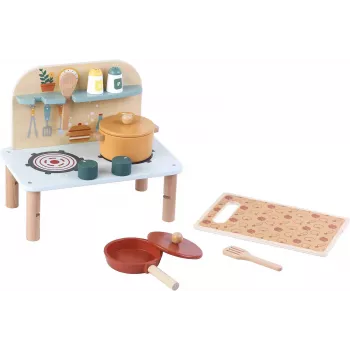 Cozinha de brincar PROMIS KD08 conjunto de mini-cozinha compacto, multicolor, a partir dos 3 anos