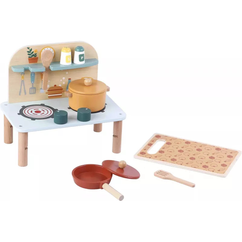 Cozinha de brincar PROMIS KD08 conjunto de mini-cozinha compacto, multicolor, a partir dos 3 anos