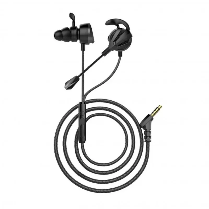 Auscultadores com microfone White Shark preto BIRD