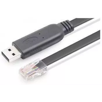 Cabo para consola - USB A - RJ45 - preto