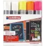 Edding 4090 Conjunto de marcadores de giz, 5 un., cinzento/laranja/rosa/branco/amarelo