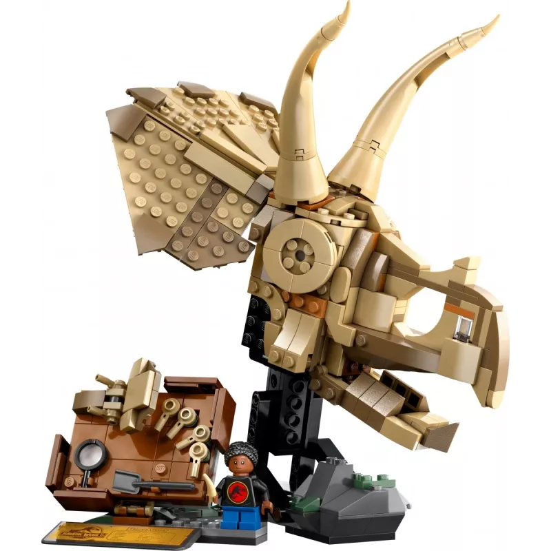 LEGO JURASSIC WORLD 76969 Fósseis de dinossauro: crânio de Triceratops