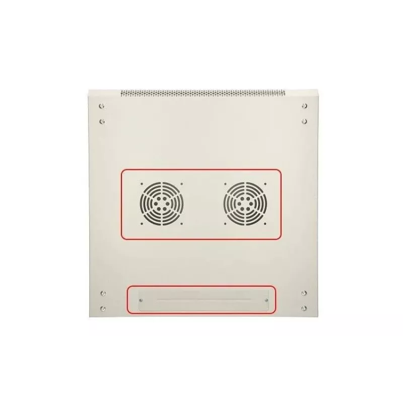 Extralink armário rack 6U 600x450 ASP cinzento montado na parede, porta metálica