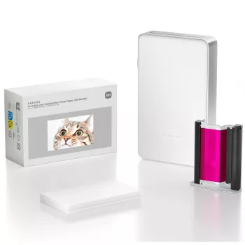 Papel fotográfico de sublimação de cor portátil 20 folhas da Xiaomi, BHR082NGL