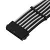 Cabo de extensão ATX SILVERSTONE SST-PP07E-MBBW 30 cm preto/branco