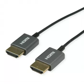 Cabo coaxial HDMI ROLINE ultrafino 4K60 ST/ST - cabo - digital/ecrã/vídeo (11.04.5938)