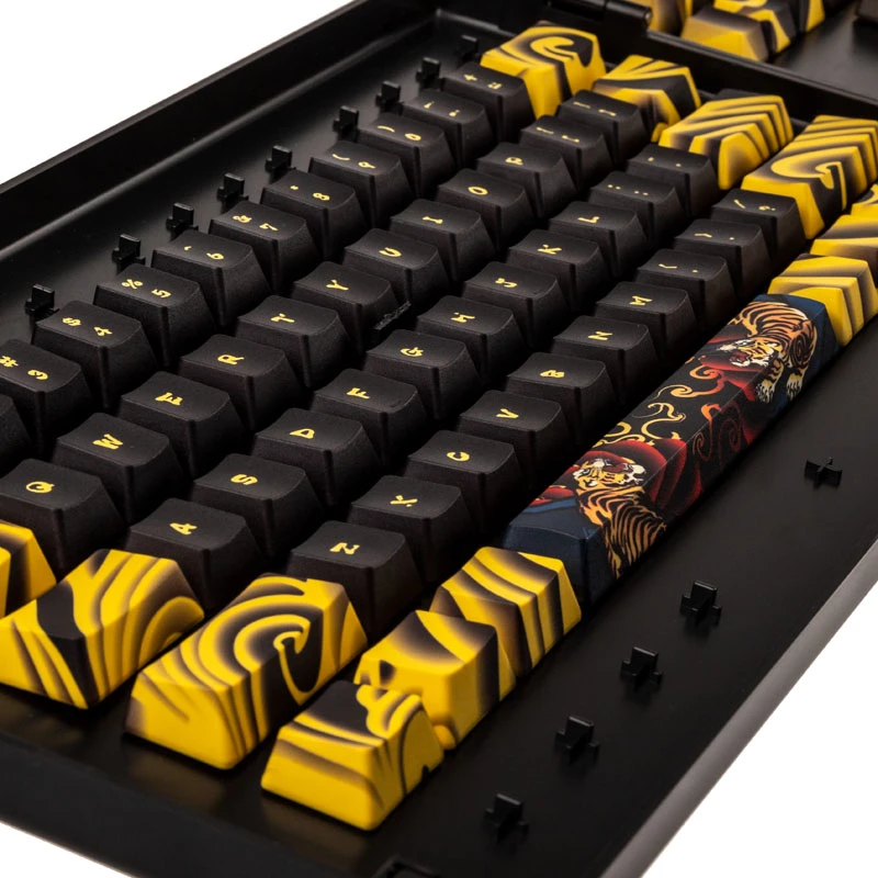 Conjunto de keycaps Ducky Traitors TIGER SKETCH Limited PBT layout US
