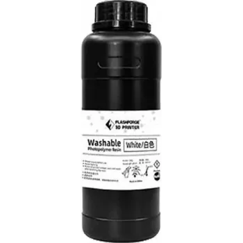 Resina de impressão 3D lavável Flashforge branco UV/LCD 0,5 L 405 nm