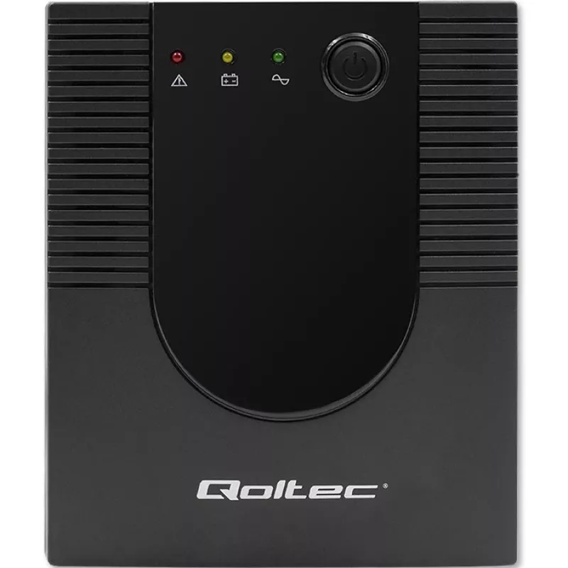 Qoltec Monolith 53775 UPS Line-Interactive, 1200 VA (1,2 kVA) / 720 W, AVR, 4 tomadas AC, preto