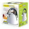 Maestro MR-1320-S chaleira com apito para fogão, 2,2 l, aço inoxidável