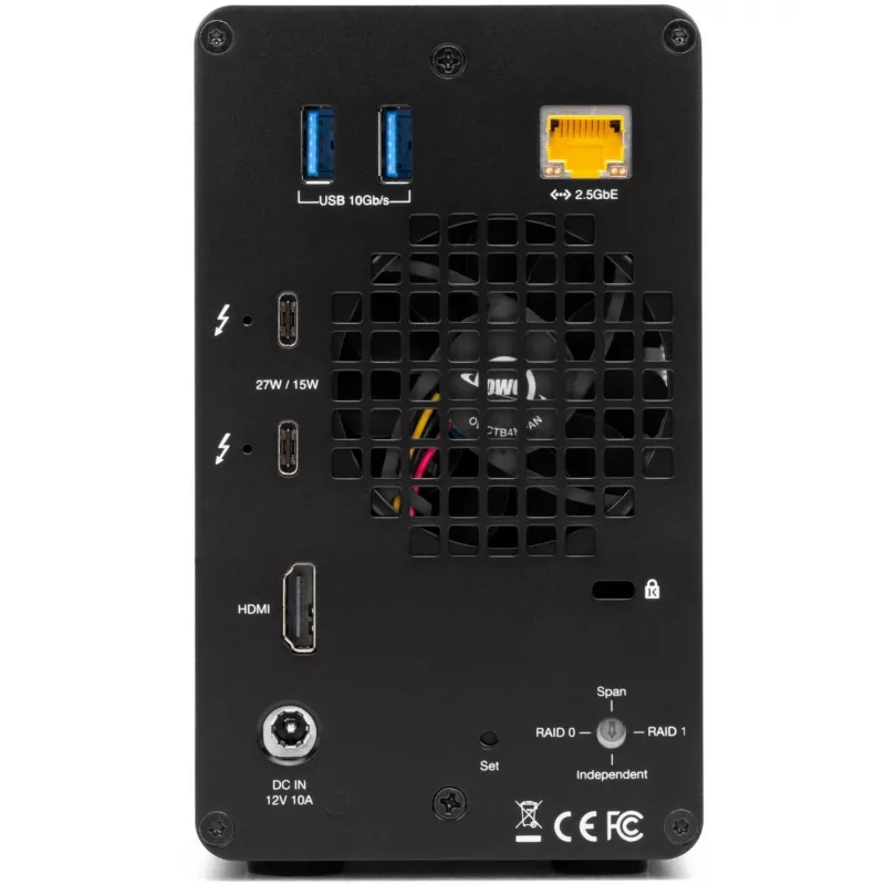 Caixa de armazenamento e docking OWC Gemini Dual-Laufwerk TB3 com RAID por hardware - Thunderbolt 3 - Thunderbolt