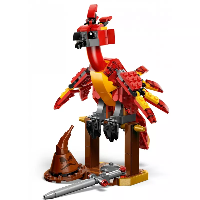 LEGO Fawkes construível – modelo Fénix de Dumbledore 76448, 299 peças, 160 mm de altura, idade 8+