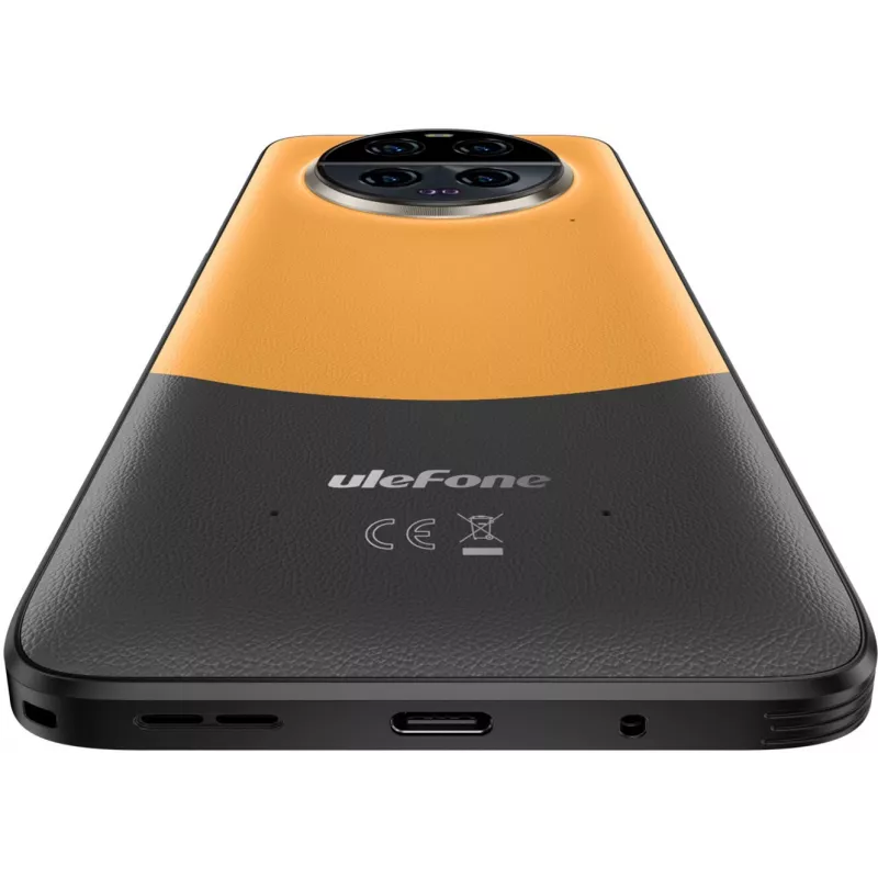 Smartphone robusto UleFone Armor 23 Ultra 5G – 12 GB RAM, 512 GB de armazenamento, laranja