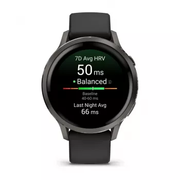 Garmin Venu 4 3,05 cm (1,2) AMOLED 41 mm Digital 390 x 390 píxeis Ecrã tátil preto Wi-Fi GPS (satélite)